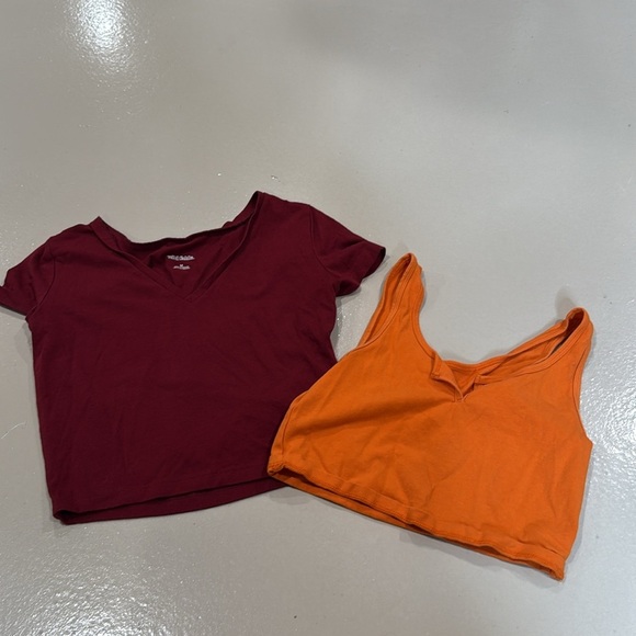 Colorful Summer Tank and Crop Top Collection Lot of 7 cute tops! Size Medium - Picture 4 of 7